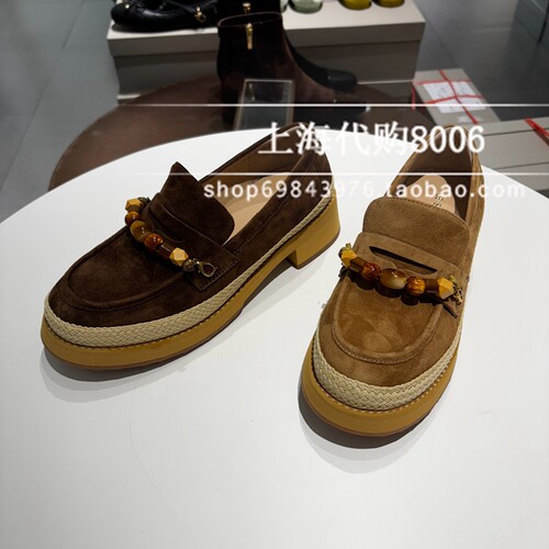 Le saunda莱尔斯丹2025秋季女鞋饰扣厚底舒适乐福鞋单鞋女6T44001