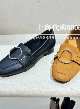 achette雅氏2025秋季专柜正品女鞋优雅时尚方头乐福鞋单鞋女 5TR1