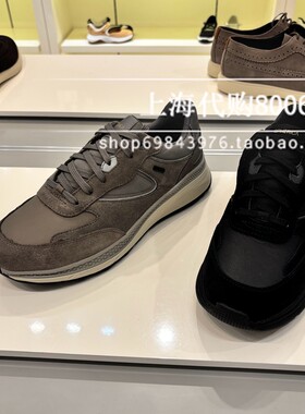 GEOX健乐士2025秋季男鞋舒适圆头厚底运动鞋时尚防水休闲鞋U46HGA