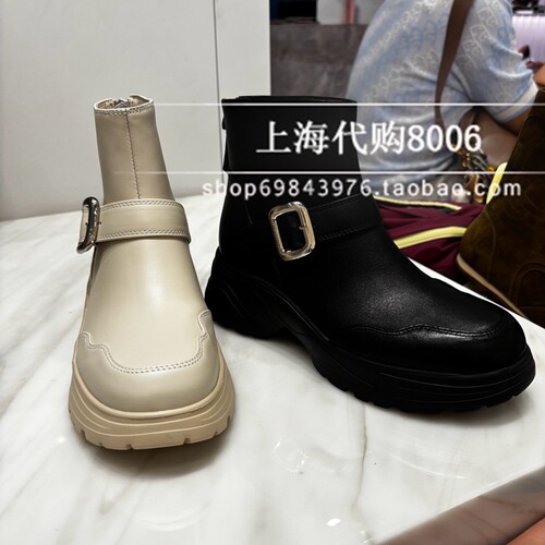 Joy&Peace真美诗2025冬季女靴甜酷海豚靴厚底切尔西靴女短靴YYM82