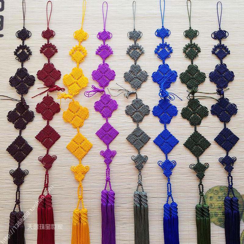 紫色蓝色佛珠背云流苏穗子念珠主法108挂珠背云燕尾高档细工粗穗