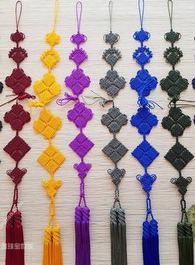 紫色蓝色佛珠背云流苏穗子念珠主法108挂珠背云燕尾高档细工粗穗