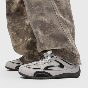 1613-2896-P70复古拼色赛车鞋男女运动休闲轻便软底百搭板鞋2026，男鞋休闲鞋，星座1613-1