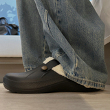 1613-TX39-P29加绒包头拖鞋男女防水保暖防滑外穿博肯鞋毛绒棉拖，男装棉衣，星座1613-1