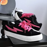 1613-2869-P70藏蓝闪电板鞋男美式ins小众设计百搭潮流休闲鞋男鞋，男鞋休闲鞋，星座1613-1