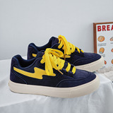 1613-2889-P68黑色面包板鞋男百搭休闲拼色耐磨男鞋子豹纹腰果花，男鞋休闲鞋，星座1613-1