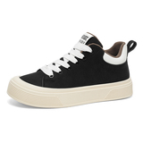 1613-2859-P58韩版厚底板鞋男黑色系带休闲运动鞋小众设计潮鞋子，男鞋休闲鞋，星座1613-1