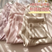 圆领中腰冬季 新疆长绒棉A类面料保暖秋衣裤 子上衣棉毛衫 中厚女士