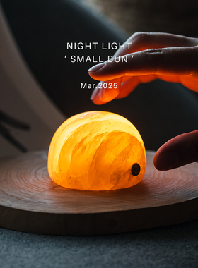 PRANSITO元渡小馒头矿石小夜灯礼物卧室睡眠灯床头氛围充电高颜值