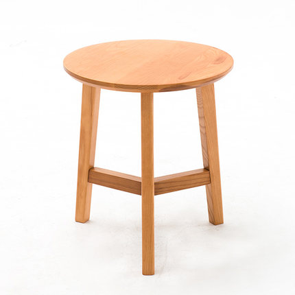 简域实木小茶几欧式客厅家具橡木角几圆桌现代简约边几小茶桌边桌