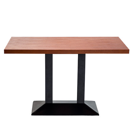 简域铁艺餐桌小户型时尚复古做旧方形桌子简约现代休闲咖啡桌茶几