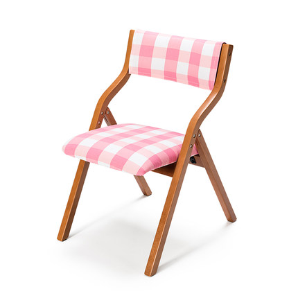 简域实木折叠椅家用餐桌椅可折叠餐椅简约现代会议椅子经典布艺椅