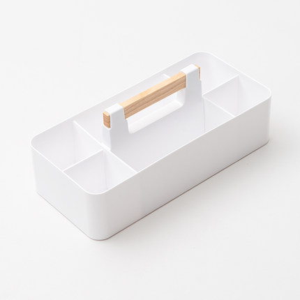 简域桌面收纳盒简约化妆品收纳柜整理盒可叠加储物格客厅卧室家用