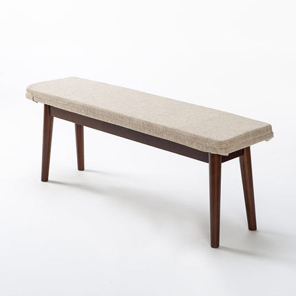 简域长条凳实木长板凳餐凳长椅凳子创意休闲凳原木凳换鞋凳床尾凳