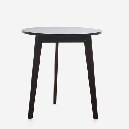 简域现代小户型餐桌白色实木餐桌简约餐台实木圆桌圆餐桌田园饭桌