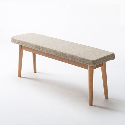 简域长条凳实木长板凳餐凳长椅凳子创意休闲凳原木凳换鞋凳床尾凳