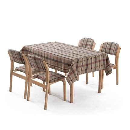 简域 布艺餐桌布 台布圆桌方桌茶几桌布时尚田园布艺棉麻桌垫子