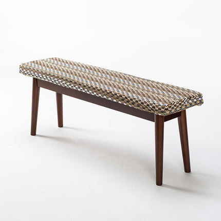 简域长条凳实木长板凳餐凳长椅凳子创意休闲凳原木凳换鞋凳床尾凳