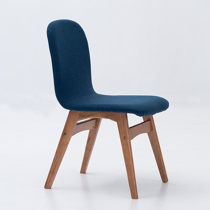 简域餐椅实木现代家用靠背椅北欧简约椅子休闲书桌椅甜品店咖啡椅