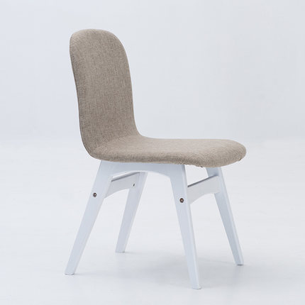 简域餐椅实木现代家用靠背椅北欧简约椅子休闲书桌椅甜品店咖啡椅