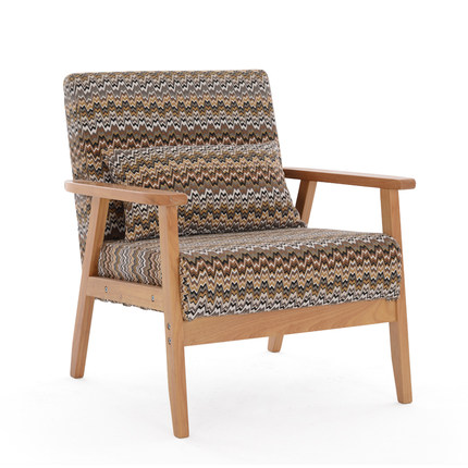 简域小户型沙发组合布艺小沙发阳台单人沙发双人现代简约实木沙发