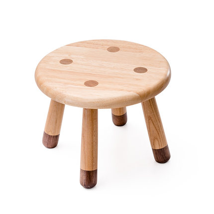简域实木儿童凳子小板凳圆凳矮凳幼儿园学习凳子换鞋凳洗手垫脚凳