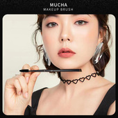 穆夏化妆刷M52貂毛斜角螺旋眉刷毕加索硬头初学者便携一支装 专业