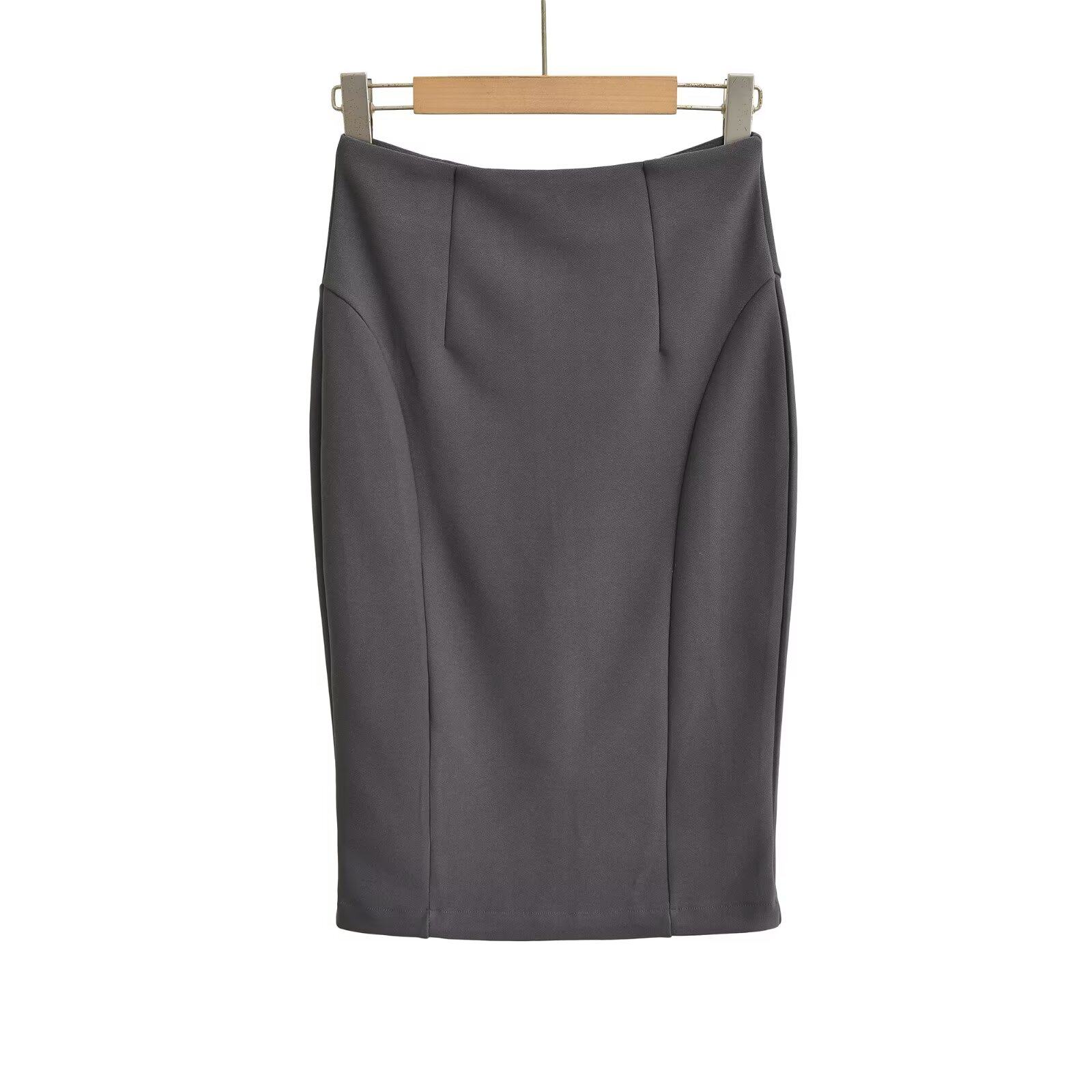 职业OL高腰显瘦半身裙女春秋款设计感后开叉包臀裙中长款一步裙子,女装/女士精品,半身裙,淘宝优惠券,粉丝福利购,淘宝优惠卷