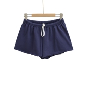 居家外穿热裤 美式 宽松显瘦毛边百搭阔腿休闲裤 女夏季 低腰抽绳短裤