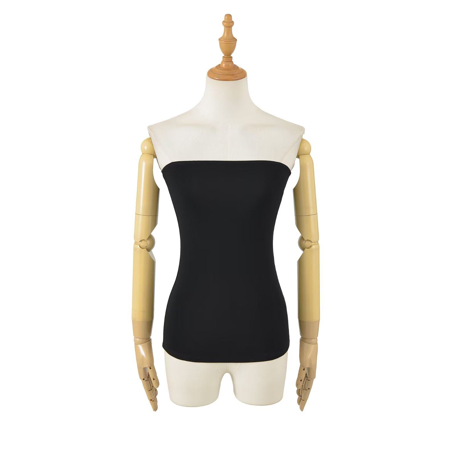 辣妹黑色抹胸带吊带背心女春夏季设计感内搭打底裹胸无肩带上衣,女装/女士精品,抹胸,淘宝优惠券,粉丝福利购,淘宝优惠卷