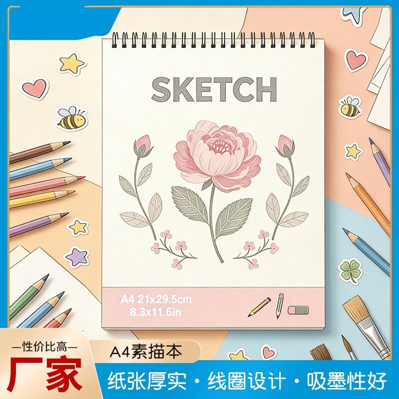 A4加厚空白素描速写本