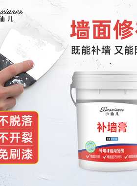 墙面腻子补墙膏 墙体裂缝破洞脱落墙面修补腻子粉 白色防水腻子膏