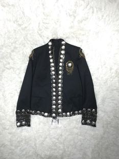 Balmain 重工珠串 版 修身 型 秀款 流失 无扣西服单西 巴尔曼主线