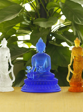 东方古法琉璃居家供奉菩萨佛像