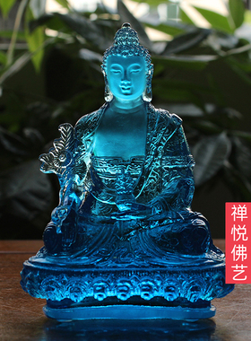 禅悦佛艺手工古法琉璃药师光王