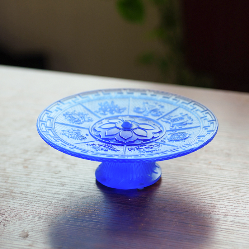 珍悦古法琉璃八吉祥供果盘
