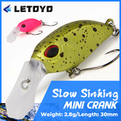 路亚饵假饵鳟鱼鲈鱼翘嘴 CRANK 管理场鳟鱼饵 微物缓沉小胖