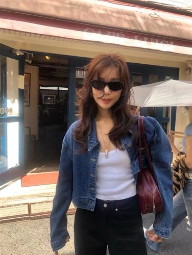 Thebarnnet休闲复古牛仔外套