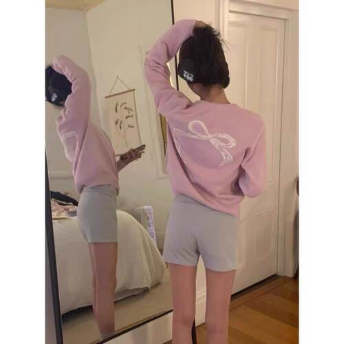 【现货】maybebaby韩国衬衫甜美温柔风气质慵懒感V领长袖上衣女