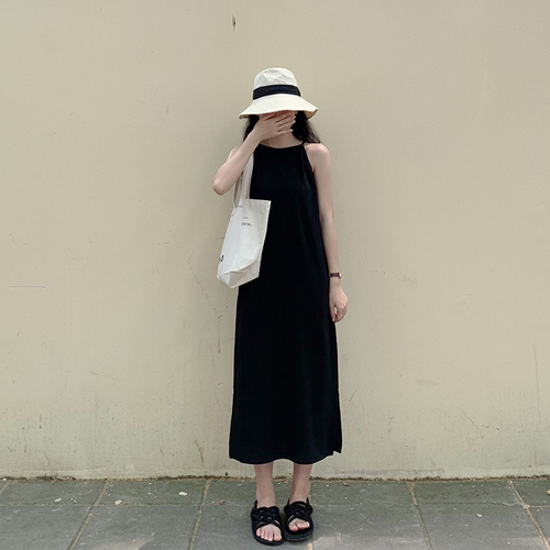 Long sling skirt in the new Korean version of retro-chic dress for summer