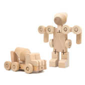 男孩礼物 大号金实木变形机器人 家居摆件 变形玩具 限量特别版