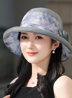 新款女士遮阳帽防晒渔夫帽