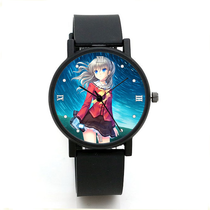 charlotte夏洛特石英手表友利奈绪男女学生情侣手表照片定制生日