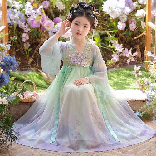汉服女童2026新款夏季儿童超仙气中国风公主连衣裙小女孩古装裙子