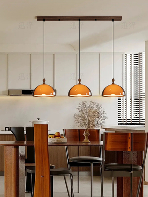 覆古中世纪餐厅灯三头吊灯法式覆古餐厅台灯高端海岛酒吧灯