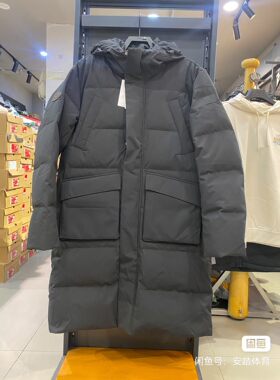 安踏男女同款长羽绒服，M/170 L/175 2XL/185，简约，保暖，轻盈