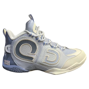 乔丹女篮球鞋，36码，高帮，象牙白+浅蓝配色