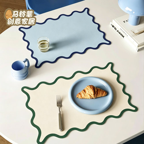 简约纯色防水防油污耐烫免洗餐垫