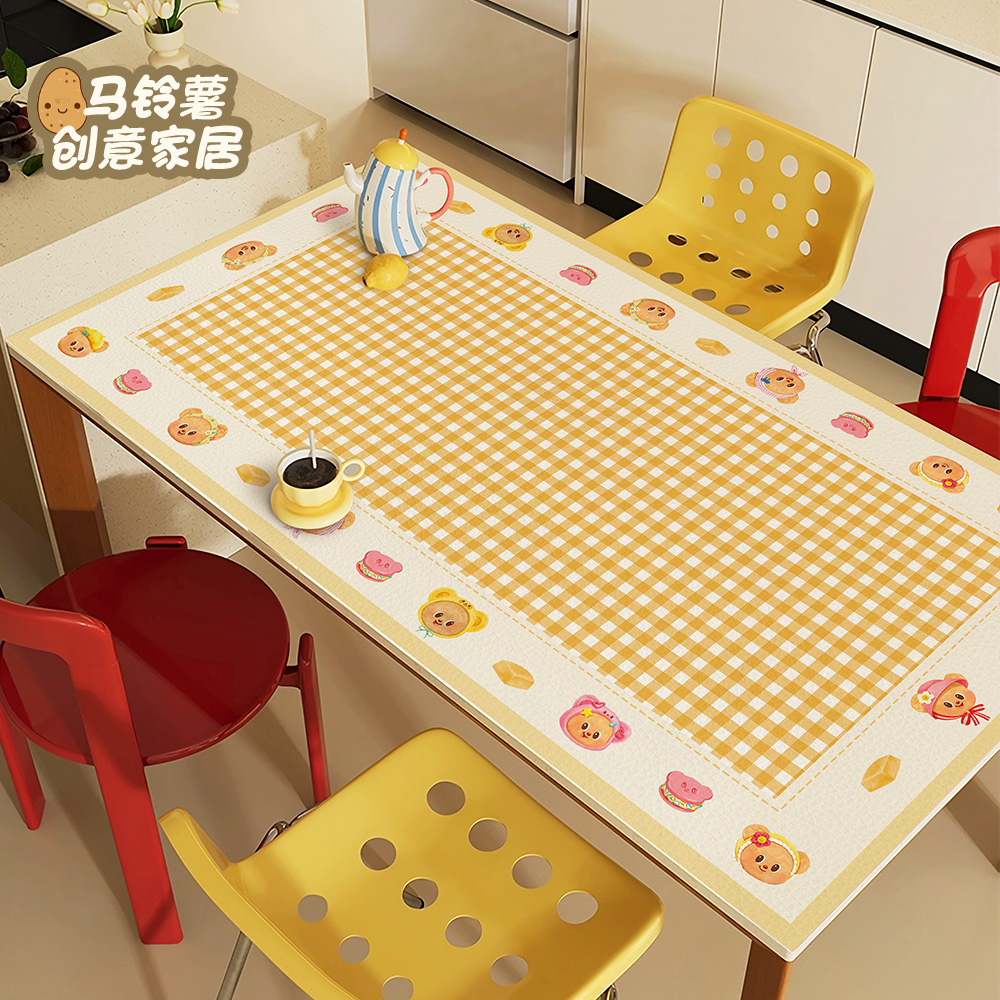 防油防水防烫免洗皮革餐桌垫