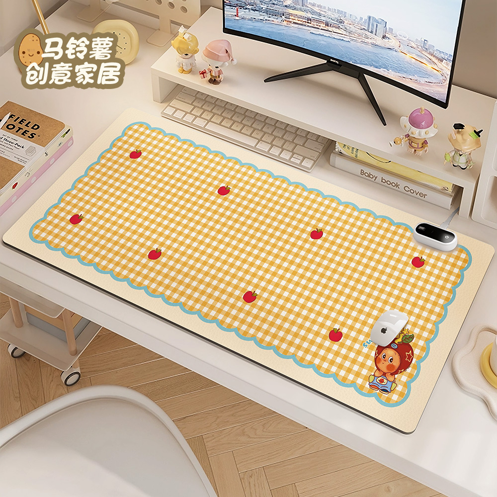 星星人冬季桌面加热鼠标垫